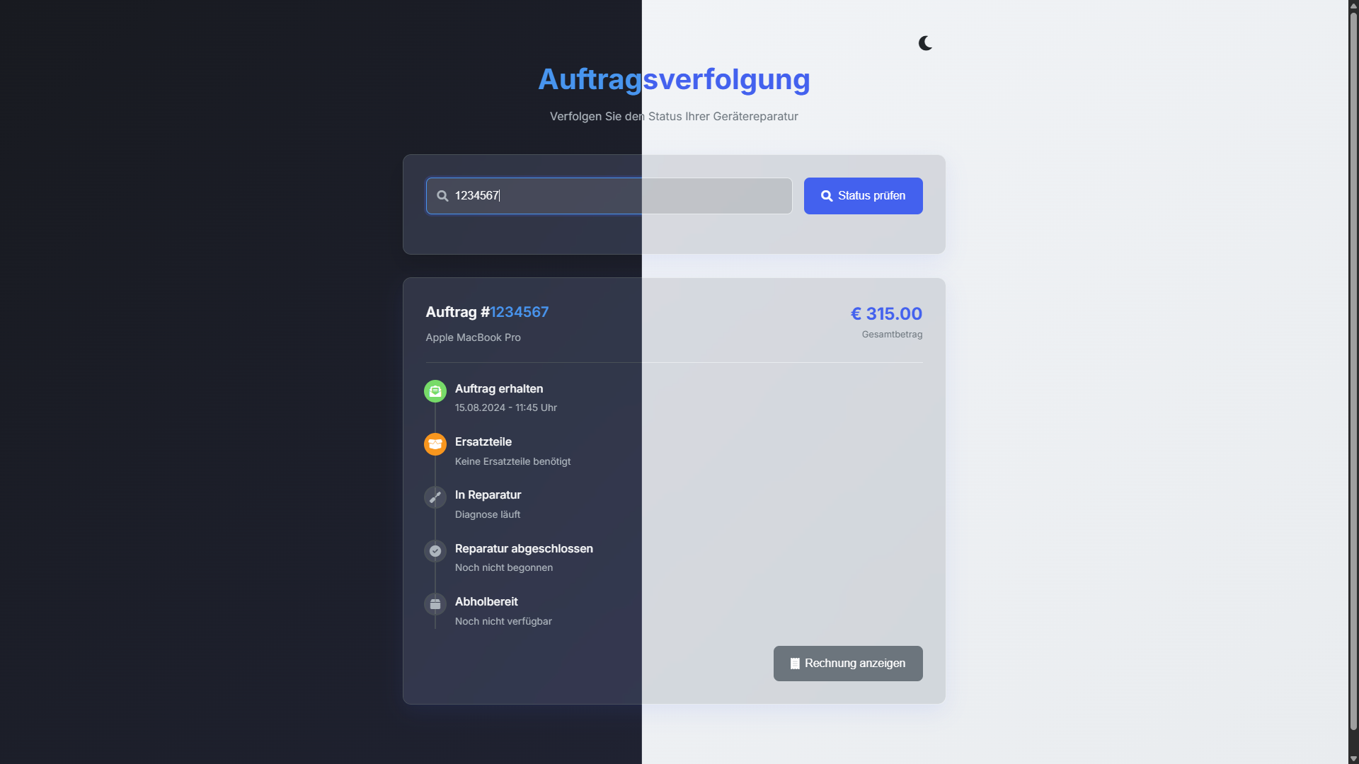Repair tracker